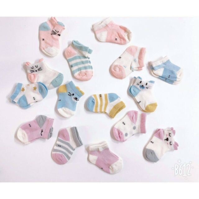 Set 5 đôi tất mèo cho bé trai / gái ( 2 size )