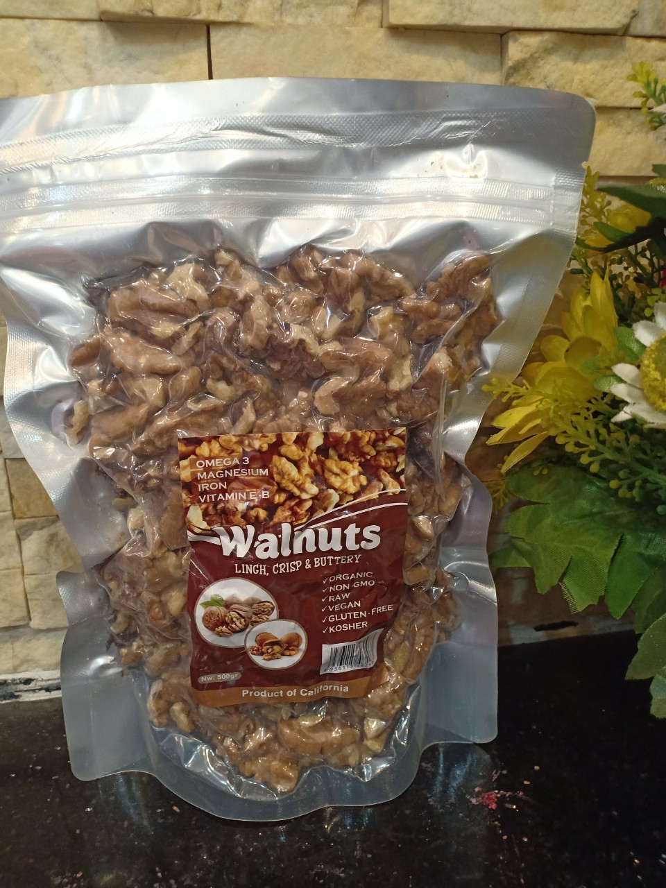 NHÂN HẠT ÓC CHÓ MỸ TÁCH VỎ 500G