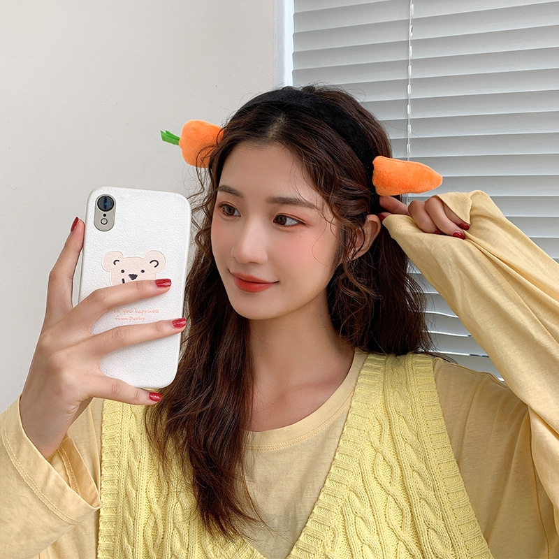 Bờm tóc cà rốt cá mập dễ thương hot trend