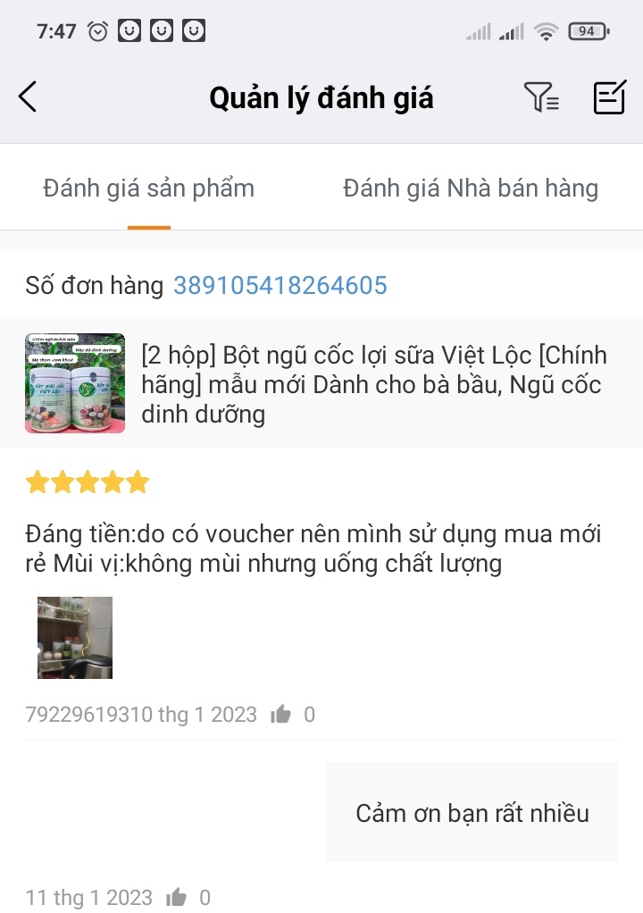 Ngũ cốc Việt Lộc 500g mẫu mới [chính hãng]