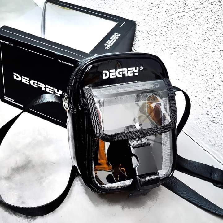 túi đeo chéo degrey da bóng kèm ảnh thật
