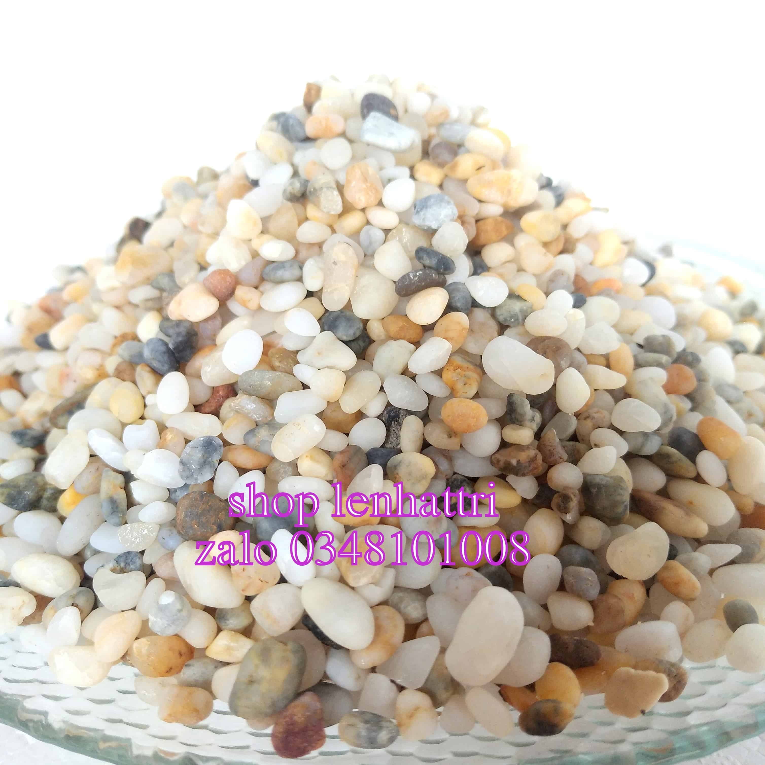 Sỏi biển trang trí tiểu cảnh bể cá sân vườn 1kg