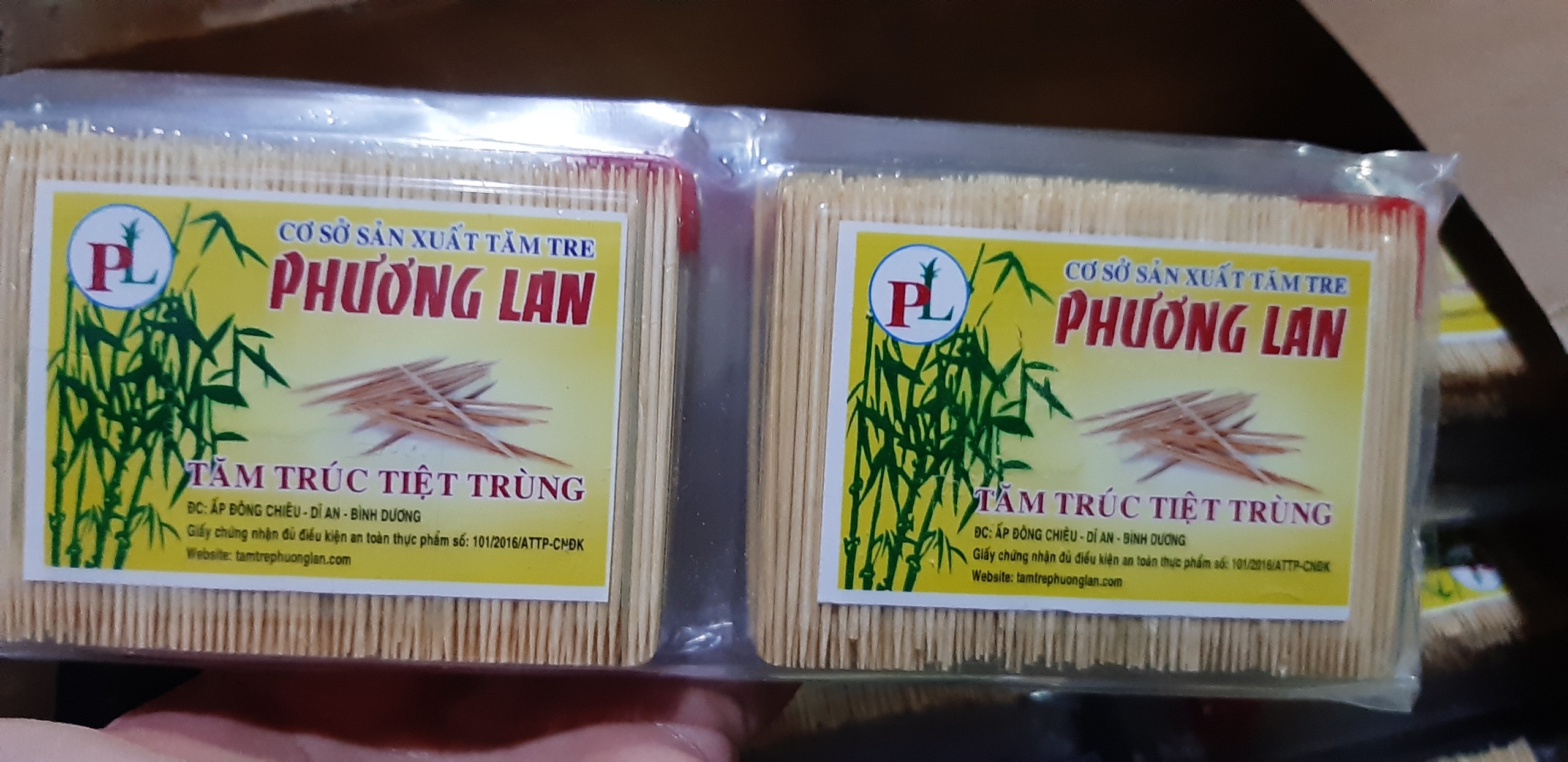 BỘ 10 Bịch Tăm Xỉa RĂNG 2 Đầu Nhọn  (TRE LỚP NGOÀI RẮT CỨNG) 100% từ tre