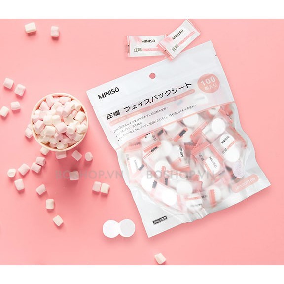 [HCM]Mặt Nạ Nén Miniso 10 viên