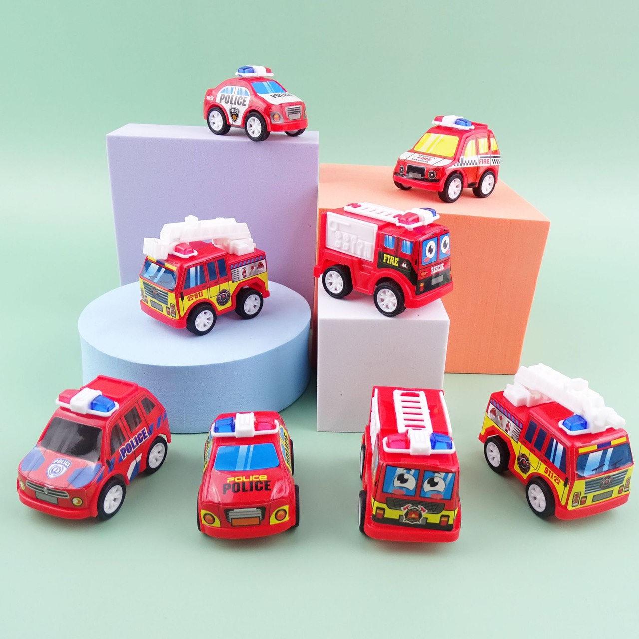Xe chạy cót mini màu đỏ dễ thương cho bé, đồ chơi cho bé