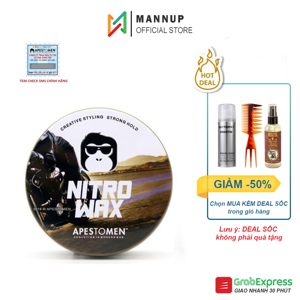 Sáp Vuốt Tóc Nam Apestomen Nitro Wax 80g