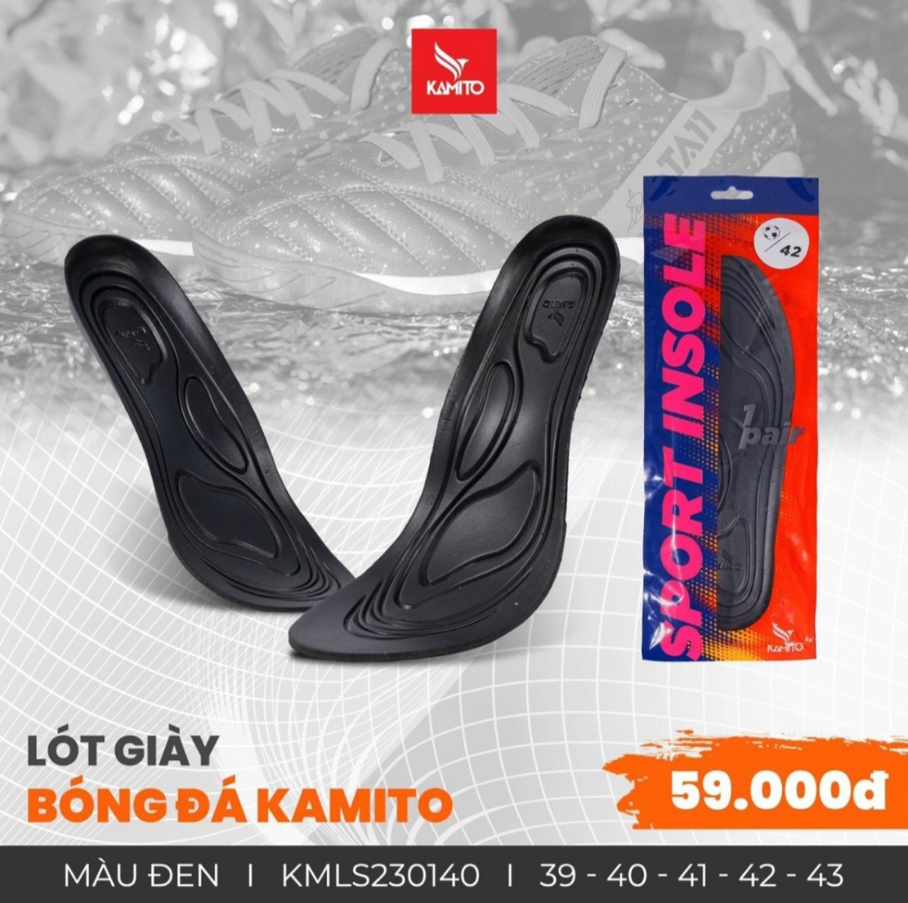 Lót Giầy Bóng Đá Kamito (mẫu 2022_2023)