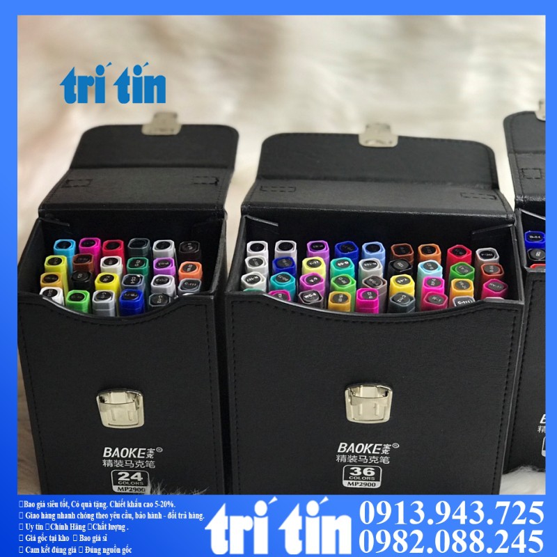 [HCM]BÚT MÀU MARKER HAI ĐẦU BAOKE MP 2900