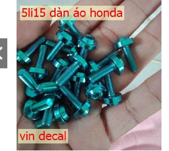 Ốc áo honda titan GR5 5li15 ren nhuyễn