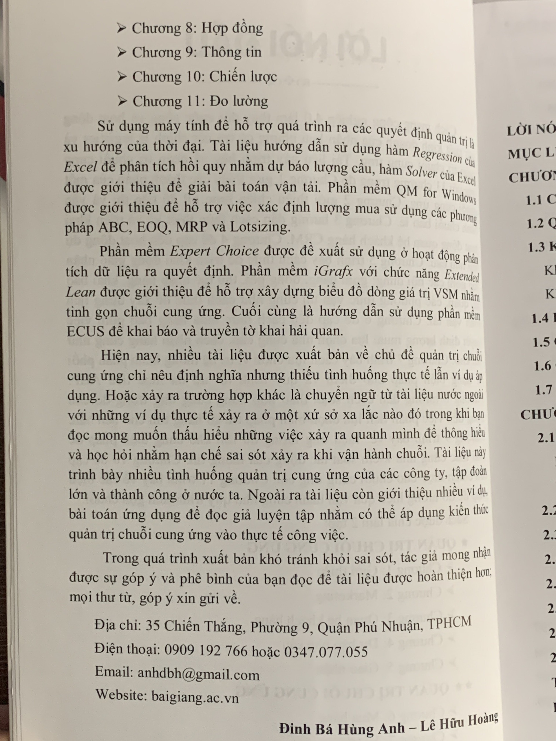 Quản Trị Chuỗi Cung Ứng ( Tập 1 ) - TS. Đinh Bá Hùng Anh
