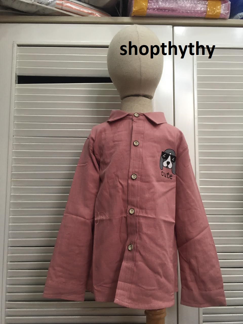 Áo sơ mi tay dài dành cho bé trai