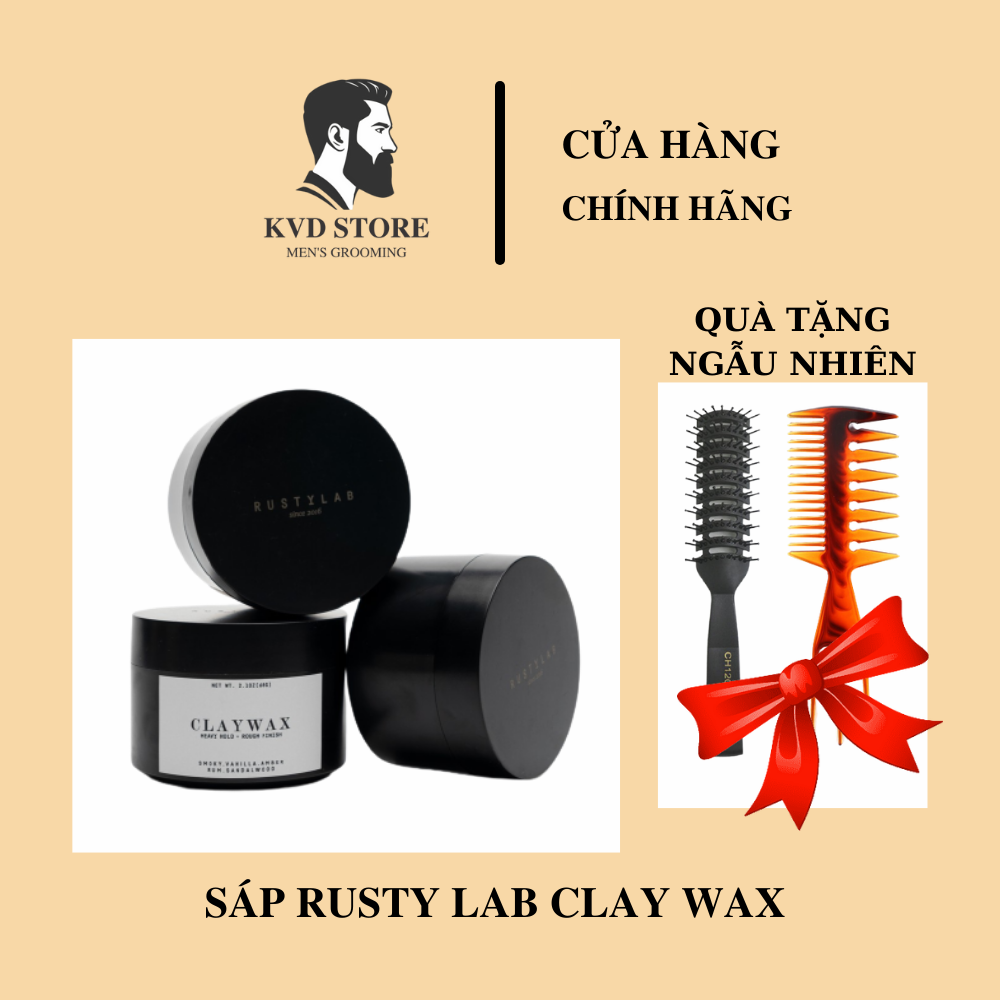 Sáp vuốt tóc nam clay wax - rusty lab