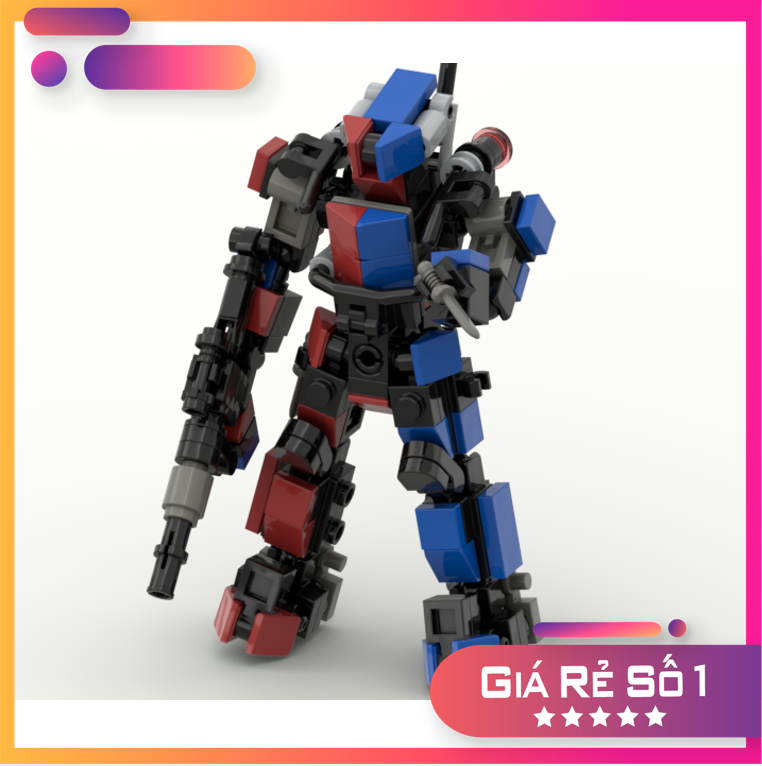 Le go đồ chơi lắp ráp robot moc mech rapid