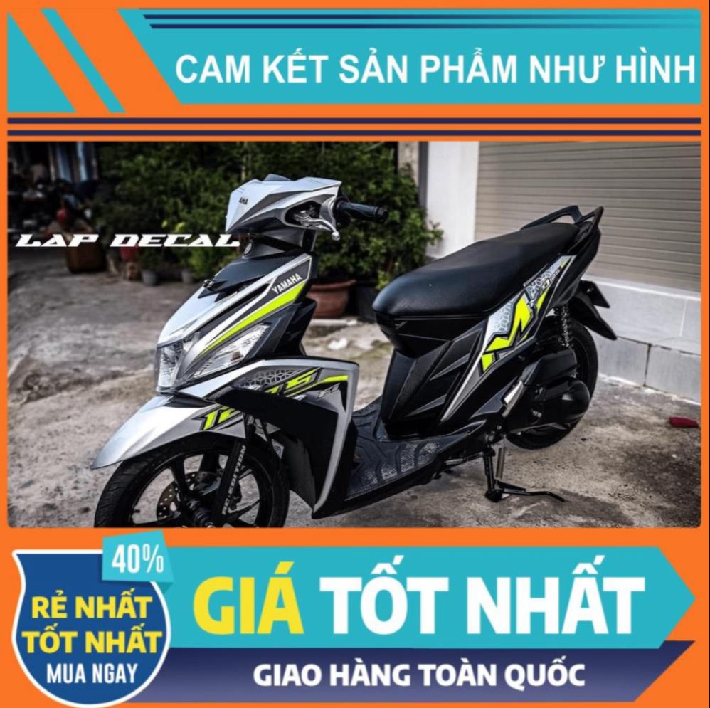 Tem rời Mio M3 - Mẫu xanh lá