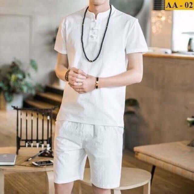 Bộ đũi nam cổ tàu cao cấp