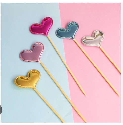 Set 5 cái Que cắm hình tim