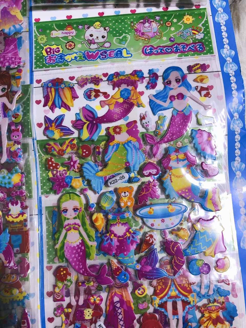 dán hình sticker in hình 3d hoạt hình ( 1 tấm )
