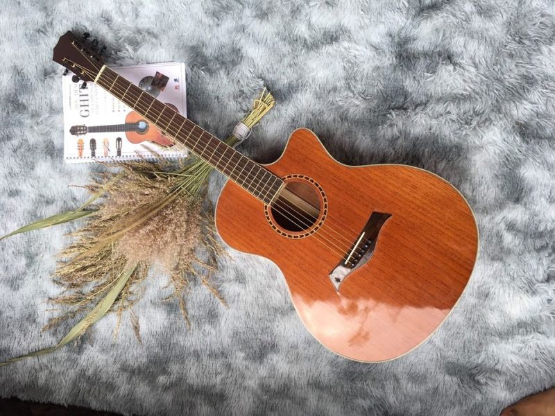 Guitar Acoustic FULL gỗ hồng đào Nguyên Tấm - Tặng kèm phụ kiện siêu xịn
