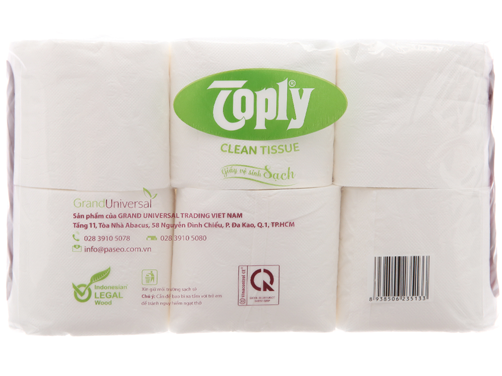 [HCM]Giấy vệ sinh Toply 12 cuộn (2 lớp)