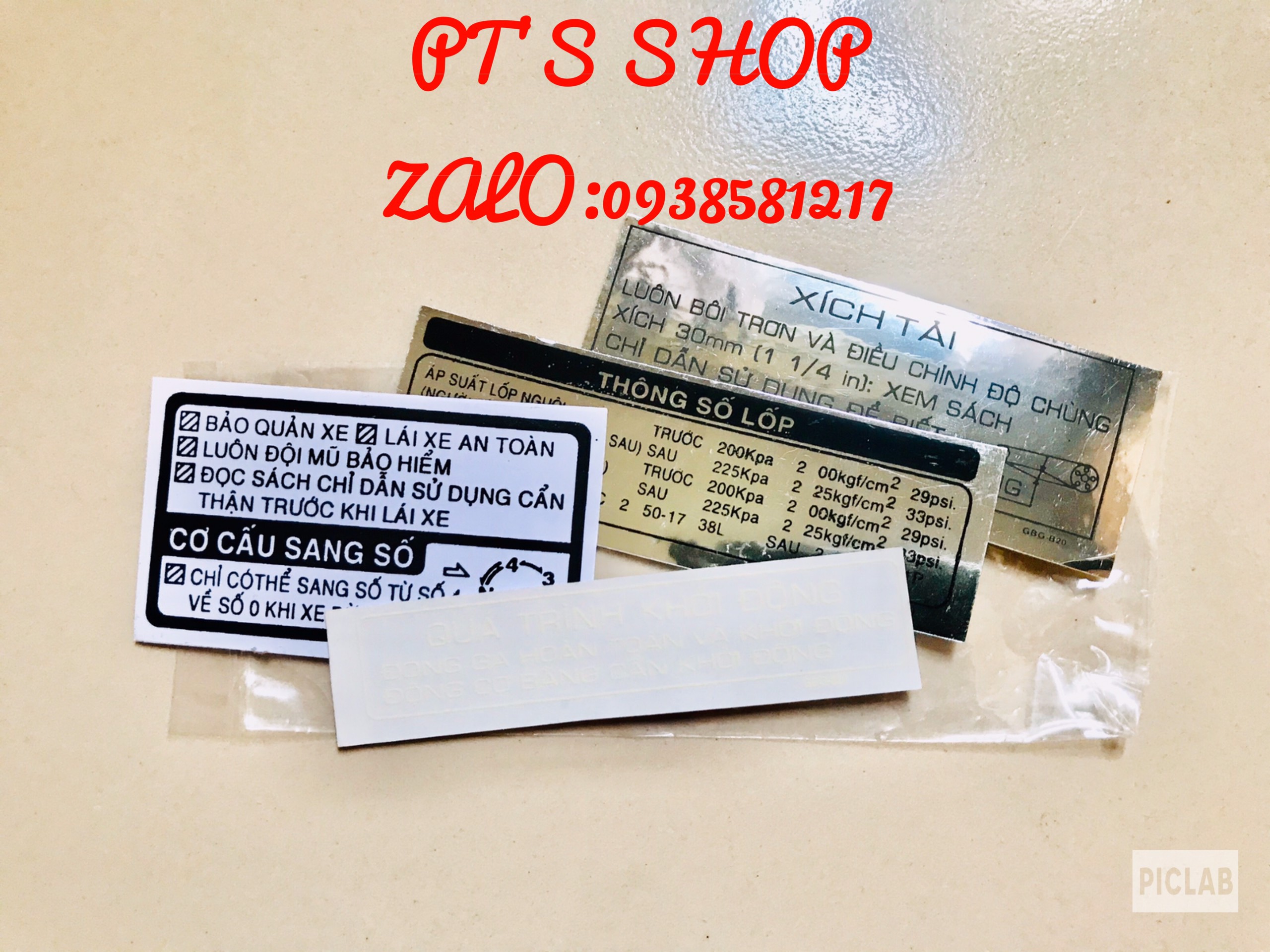 [HCM]BỘ TEM THÔNG SỐ CHO XE WAVE