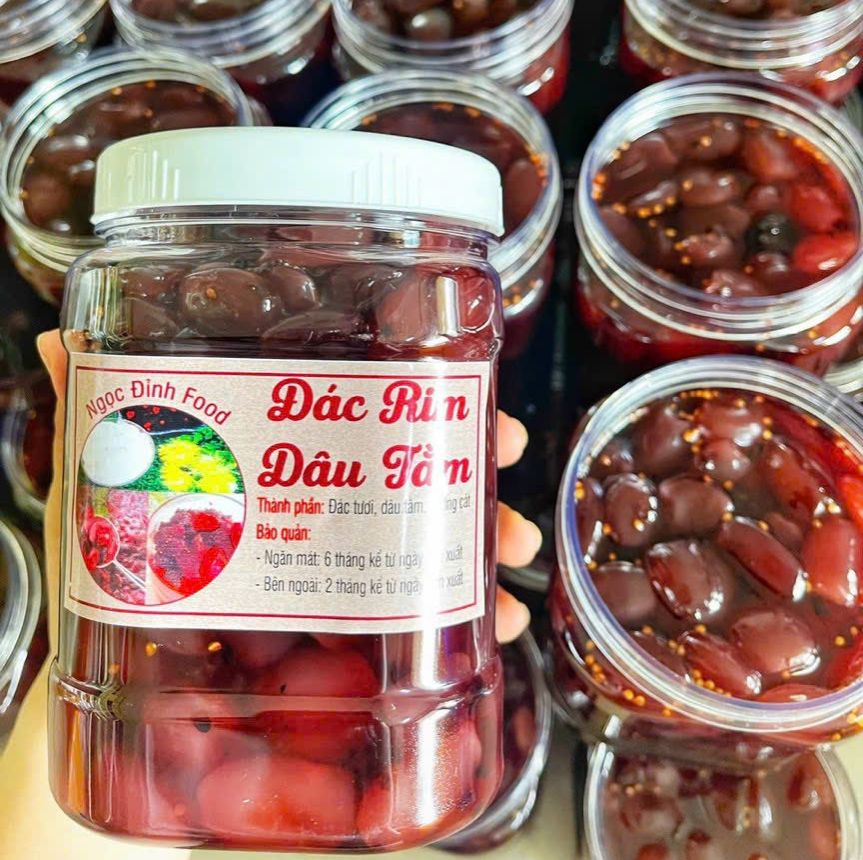 Hủ 1kg hạt đác rim dâu tằm - dâu tằm tuơi rim cực ngon - thức uống giải khát thơm ngon