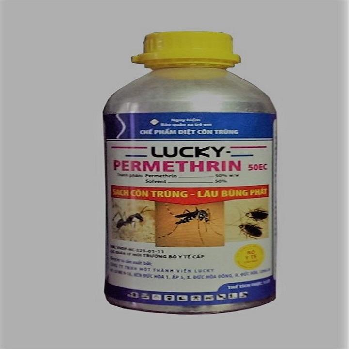 [HCM]Chế Phẩm Diệt Côn Trùng Lucky Permethrin 50EC - chai 100ml