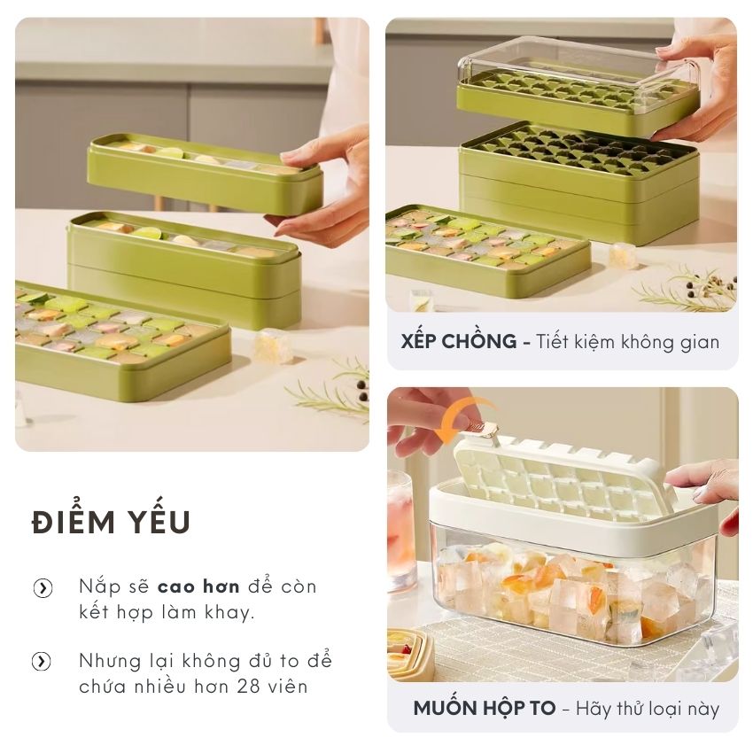 2024 newest inventions super fast plastic ice cube tray with lid