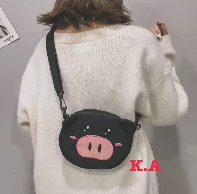 Túi Đeo Chéo Hình Lợn Cute