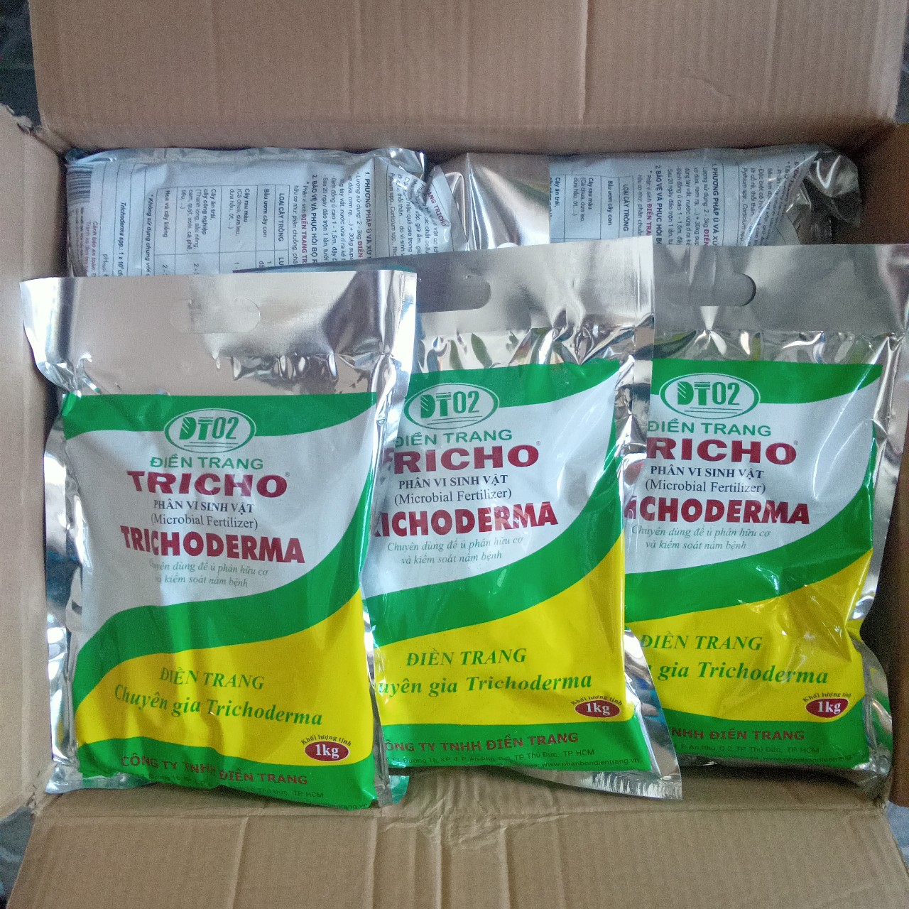 Men Vi Sinh Trichoderma - Tricoderma Ủ Phân, Ủ Rác Thải Và Ủ Đậu Tương Gói 1 Kg