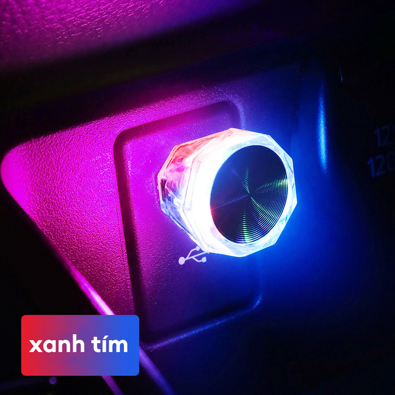 Seametal car usb atmosphere light led mini colorful night light 5v car interior lighting