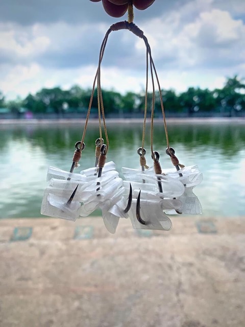 [Nho Câu Cá] Lưỡi câu cá chùm nho 4 Lưỡi cước dù ( Nhiều Size )