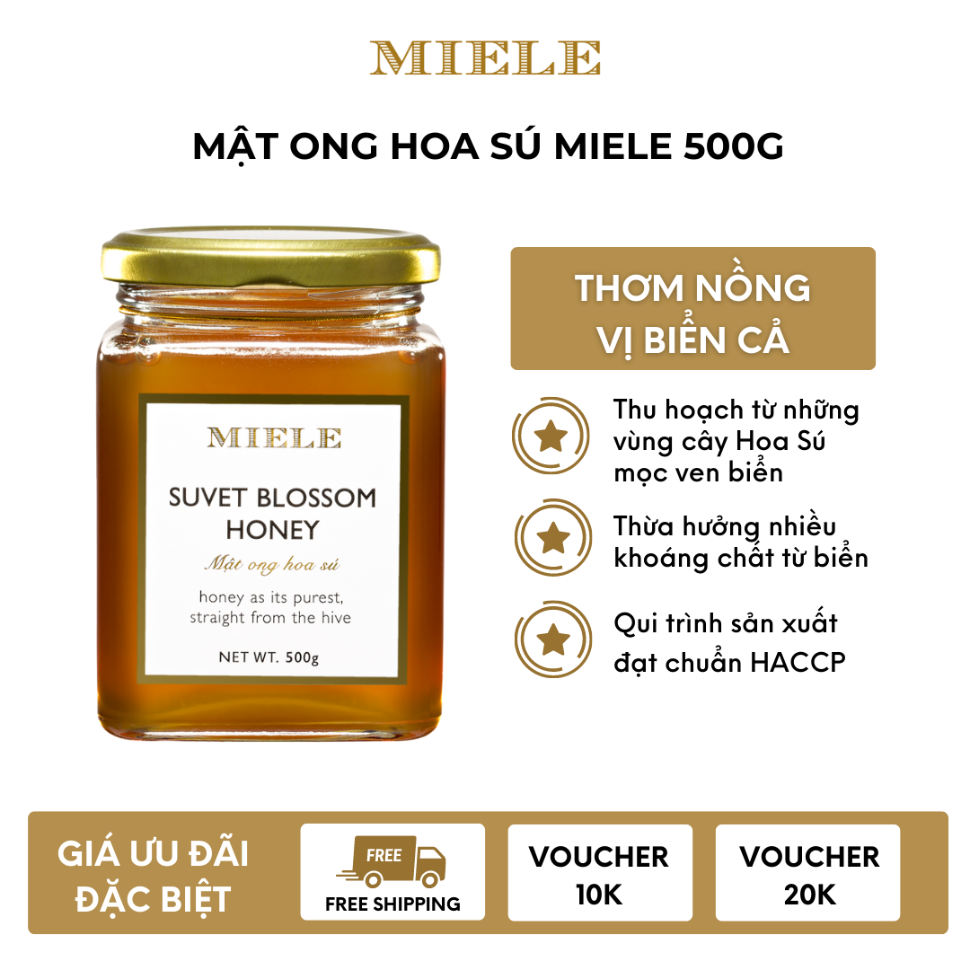Mật Ong Hoa Sú Miele 500g