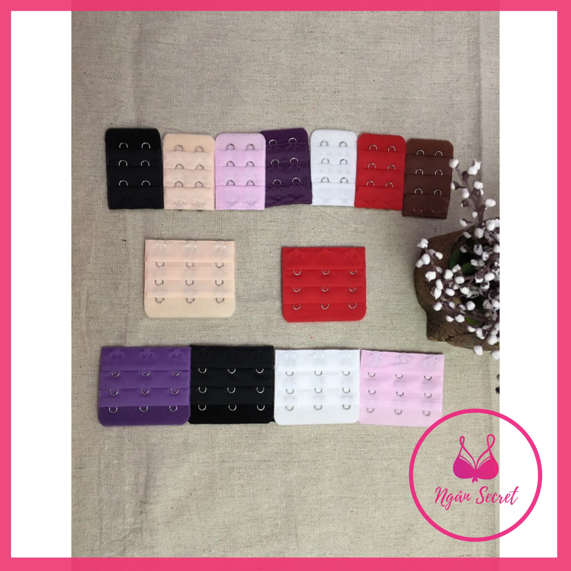 Móc nối áo ngực loại 2 và 3 móc