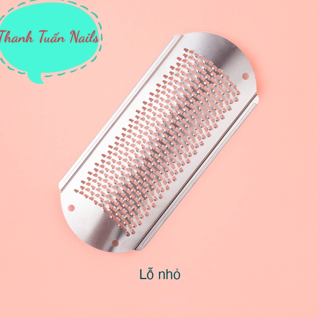 Mặt lưỡi chà gót chân thay thế , dụng cụ chà gót chân inox, miếng chà gót chân thay thế