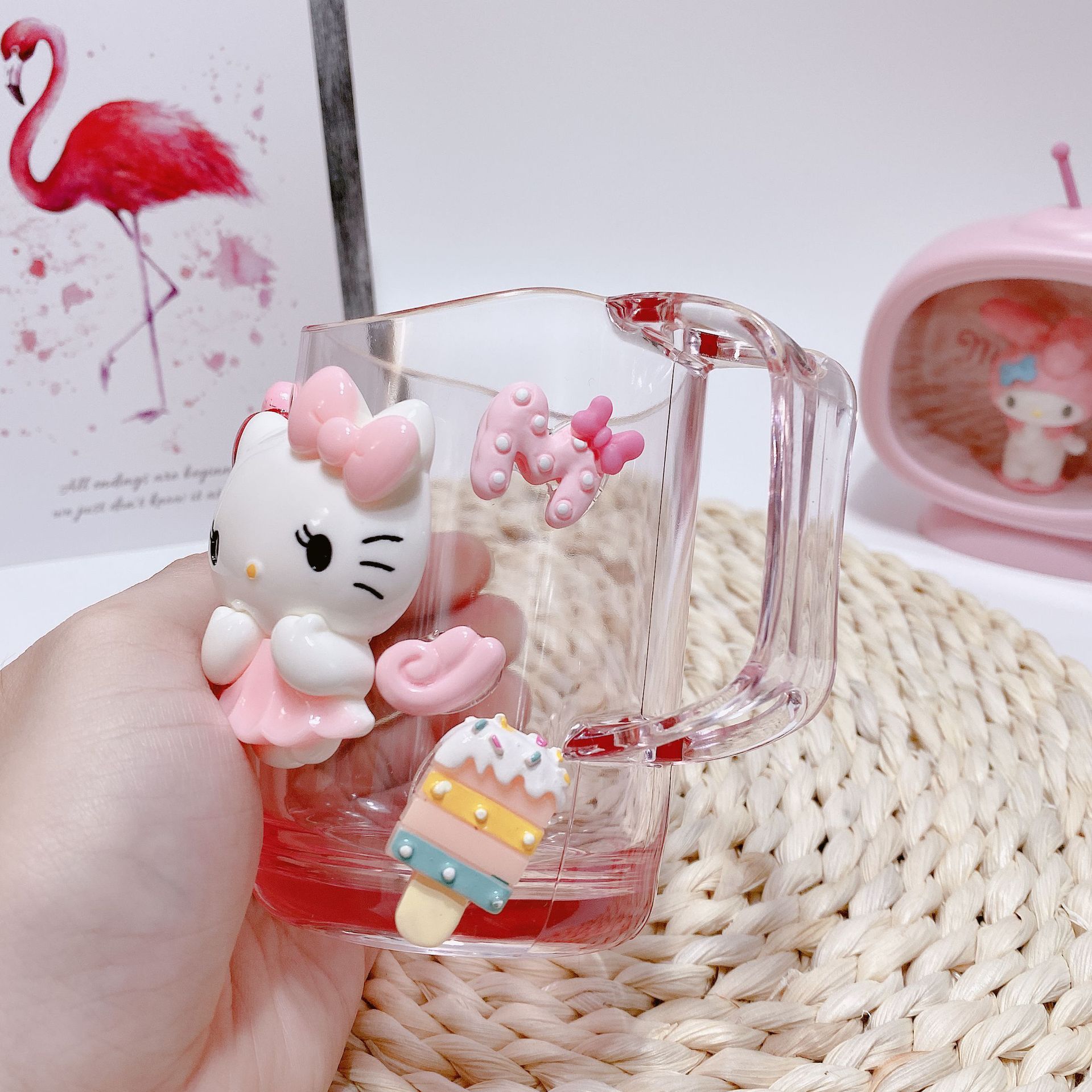 Ly Uống Nước/ Ly Đánh Răng cho Bé Kitty Doraemon Mickey Minnie
