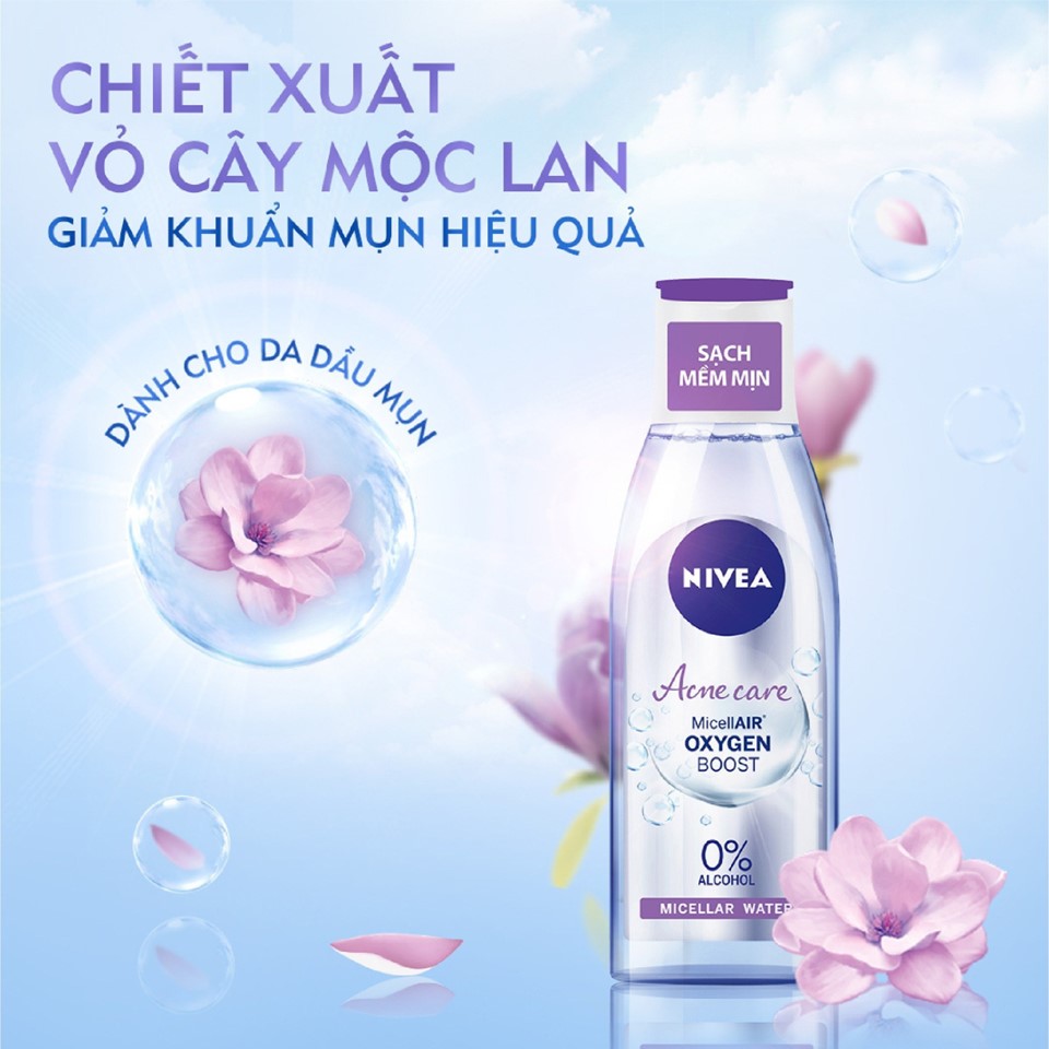 Nước Tẩy Trang Chăm Sóc Da Mụn NIVEA 200Ml