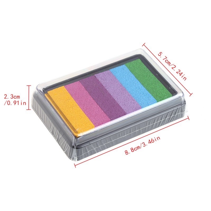 Mực dấu 6 màu let’s color, mực in con dấu
