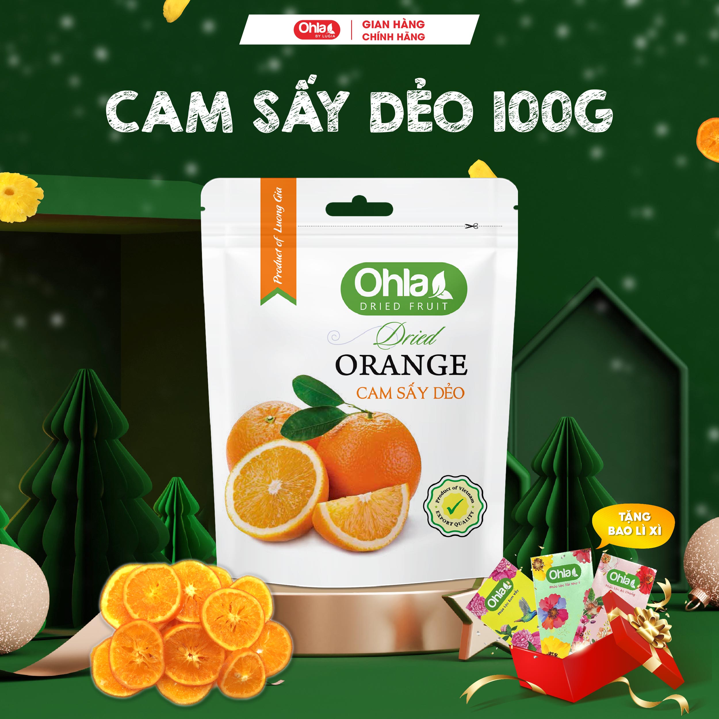 Cam sấy dẻo Ohla - 100gr