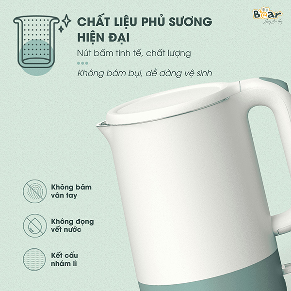 Bình đun nước siêu tốc Bear ZDH-Q17B1 (1.7L) - An Gia Phúc