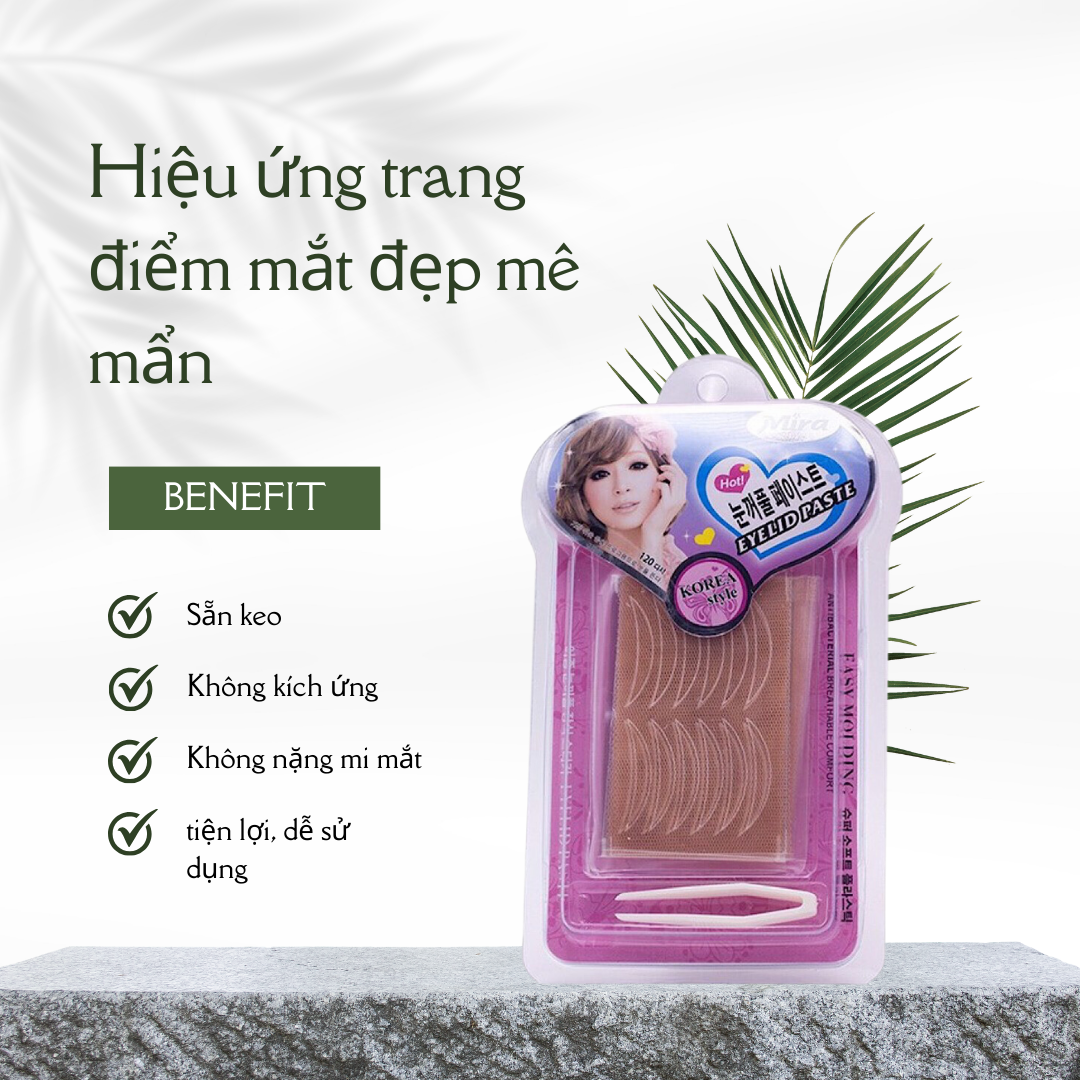 Miếng Dán Kích Mí Lưới tạo 2 Mí Siêu Đẹp Eyelid Paste (120 pairs) (Product From Korea)