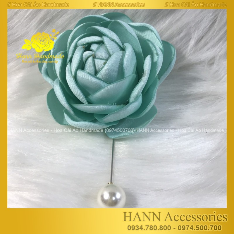 Hoa Cài Áo Váy , Cài Áo Hoa Hồng [HANN HANDMADE - Hoa cài áo, phụ kiện thời trang sỉ]