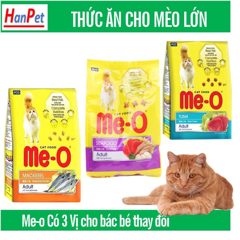 Me-o (chiết 1kg) hức ăn cho mèo hương vị cá ngừ, hải sản dành cho mèo mọi lứa tuổi- thức ăn mèo an toàn hàm lượng dinh dưỡng cao