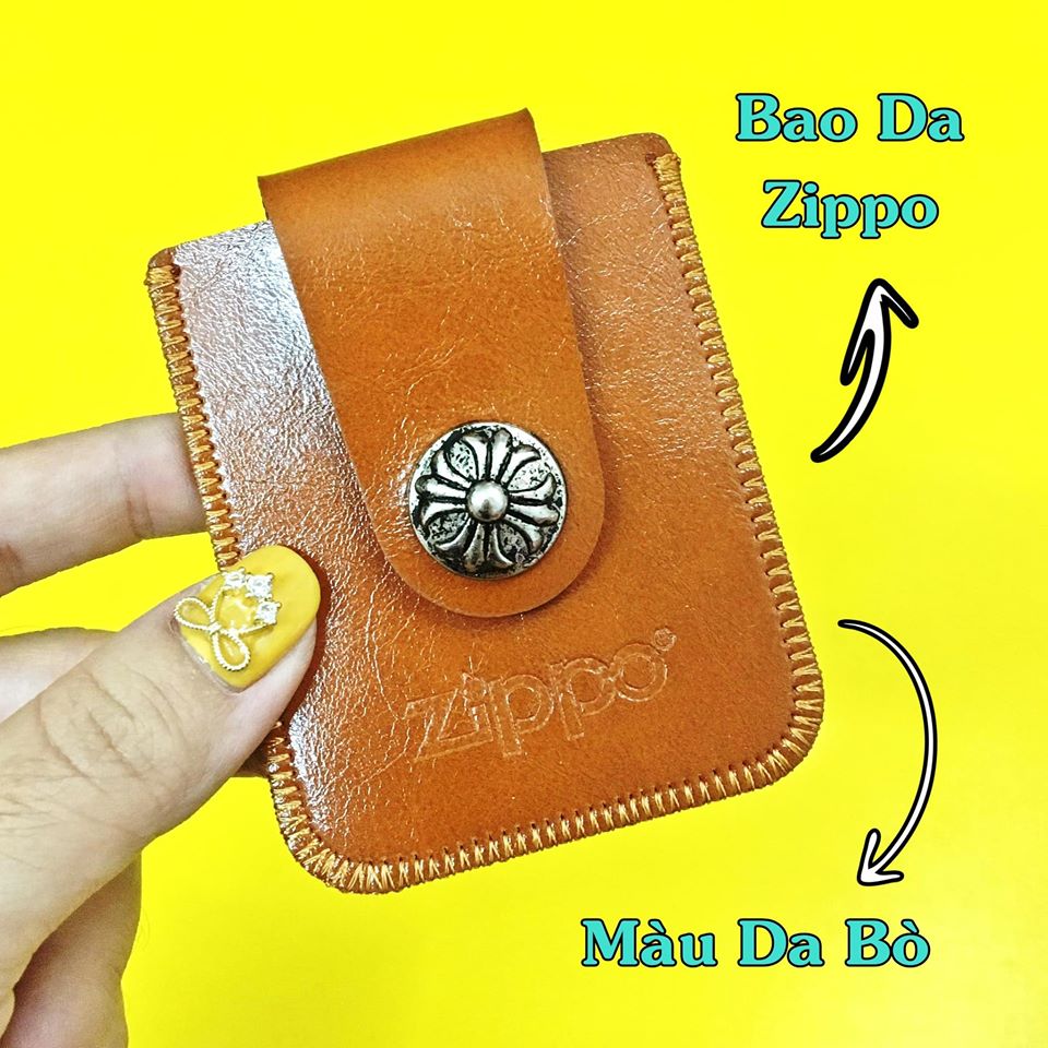 (GIÁ RẺ GIÁ RẺ) BAO DA ZIPPO DA BÊN TRONG MỀM VÀ MỊN