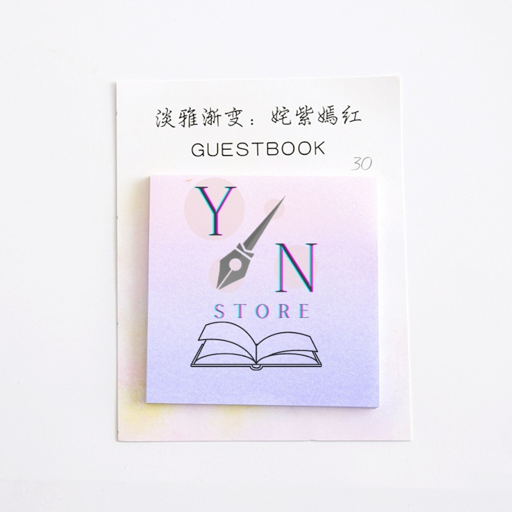 Giấy Note, giấy ghi chú Guestbook Đa Sắc 30 Tờ