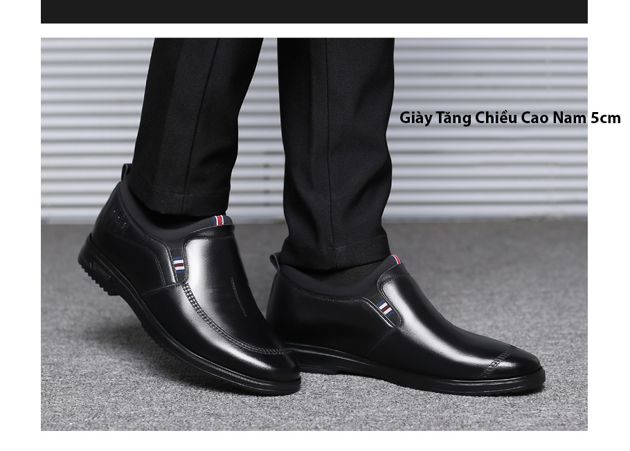[HCM]GIÀY TĂNG CHIỀU CAO NAM 5CM TT201