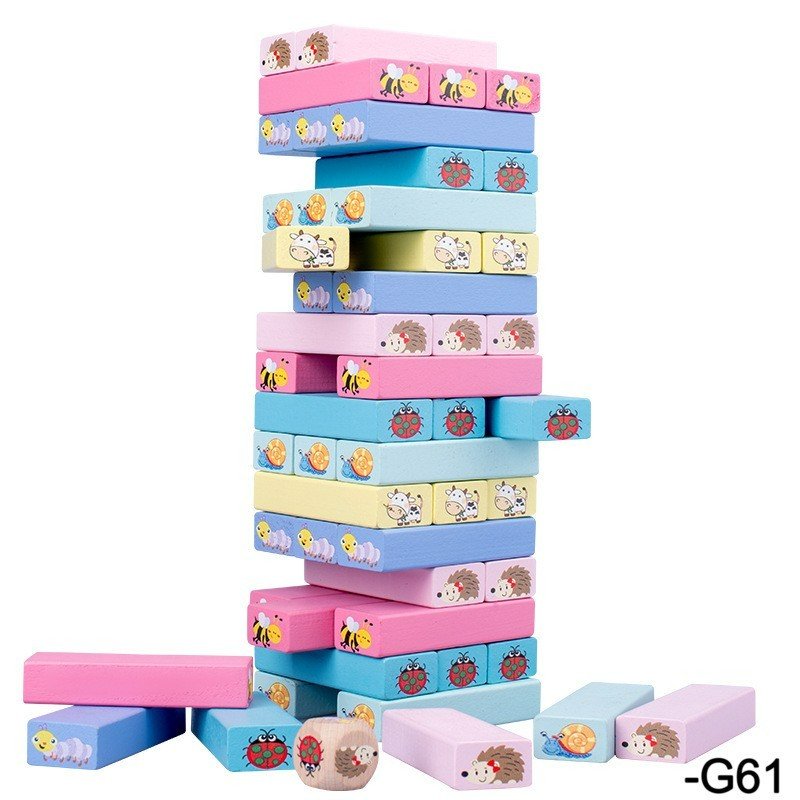 Rút gỗ 1Kg loại đẹp - trò chơi rút thanh domino cho bé