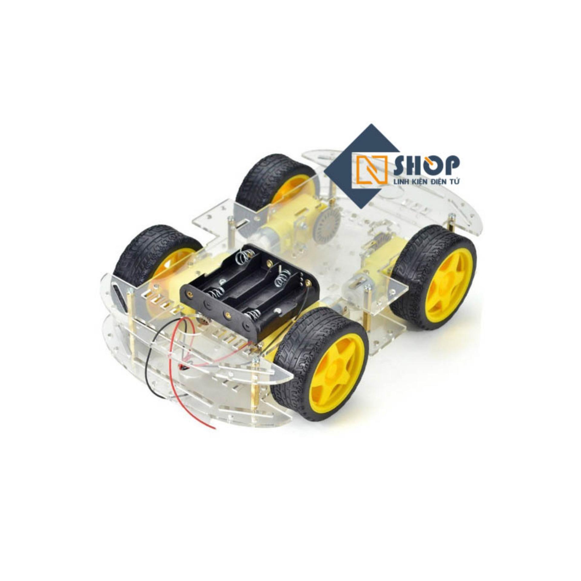 Khung xe robot 2 tầng 4 bánh