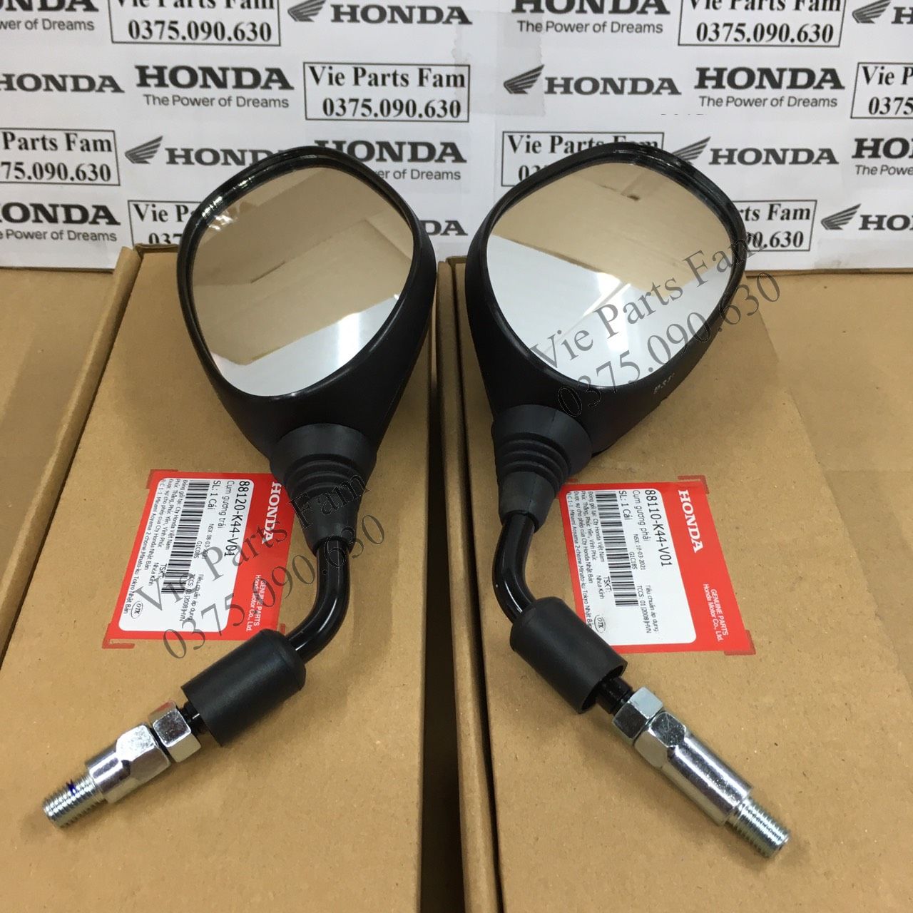 Bộ gương kính chiếu hậu vision 2015-2016-2017-2018-2019- 2020 chính hiệu honda