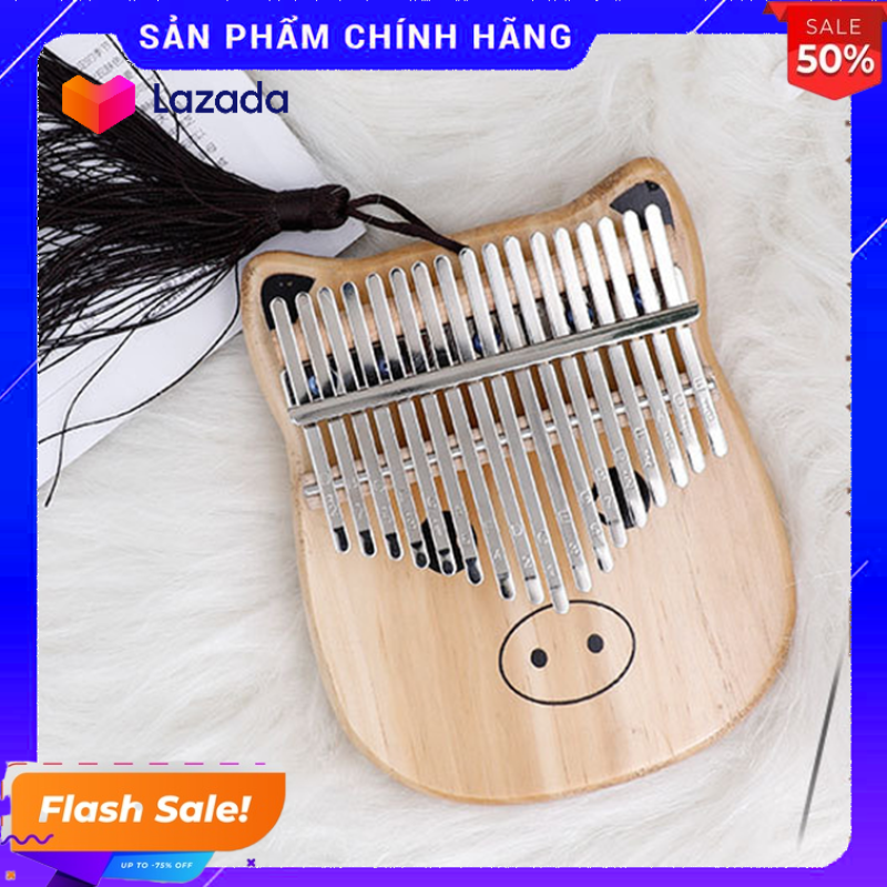Đàn kalimba 17 phím tặng stick màu và búa chỉnh âm GECKO292