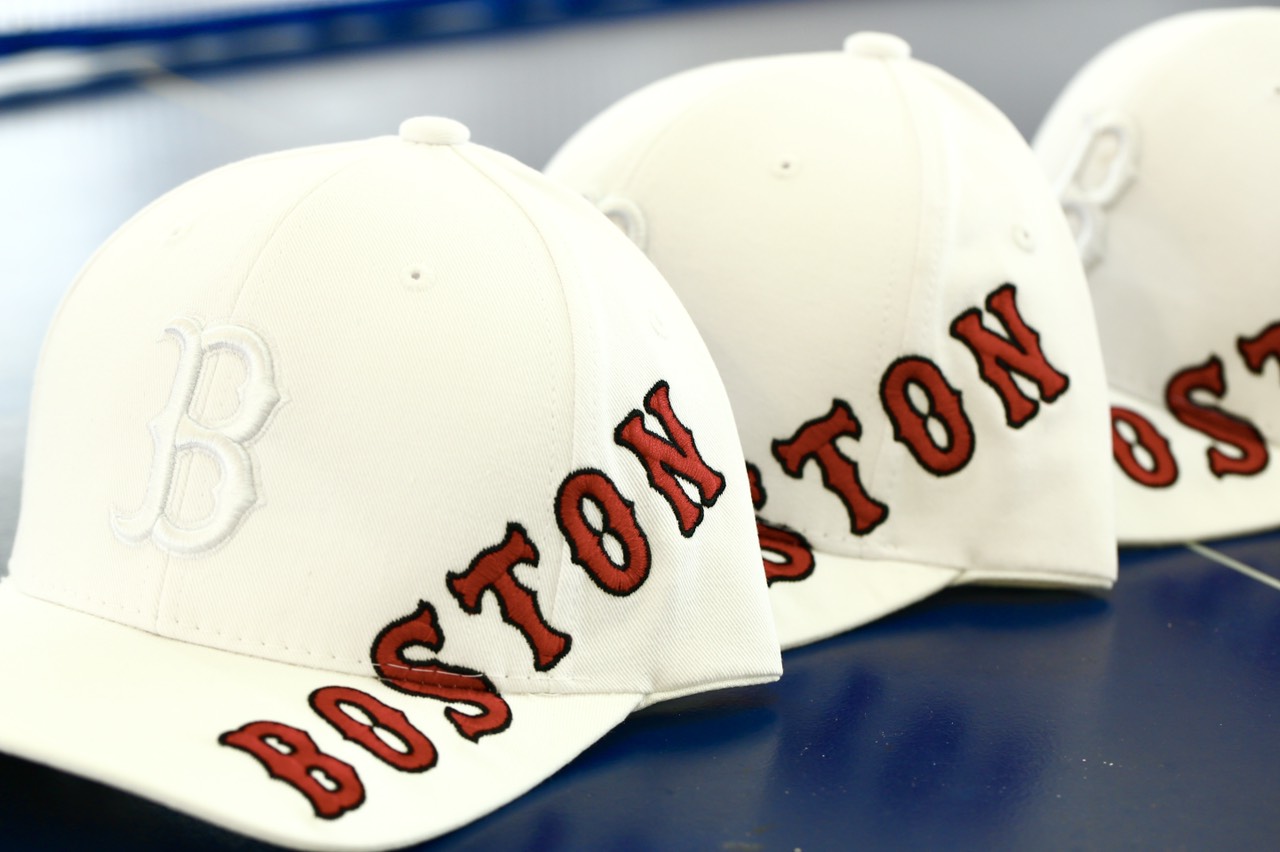Nón kết MLB Monogram Diamond Jacquard Boston Cap